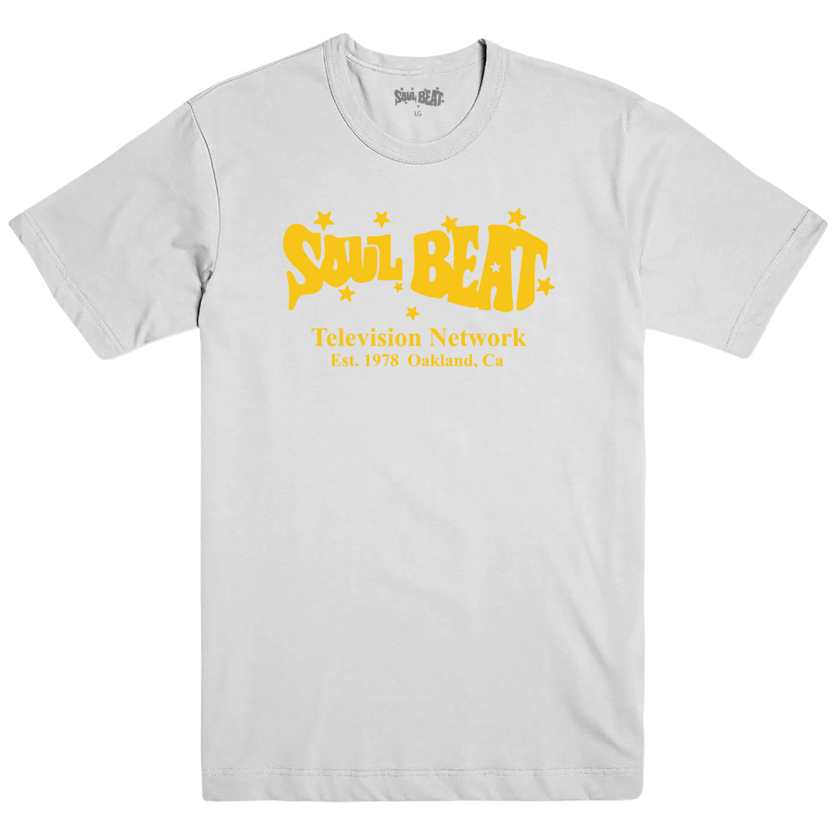 Soul Beat Est 1978 T-Shirt - White w/yellow